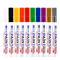 SP189 Stylos marqueurs étanches aux UV Pointe de brosse à balles de 6mm Encre permanente à séchage rapide difficile à dissoudre pour papier à usage durable