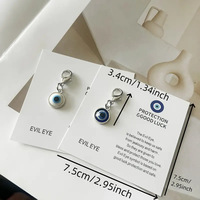 2025 mode porte-bonheur turc oeil bleu porte-clés avec PROTECTION bonne chance carte yeux bleus sac suspendu suspendu décoration sac breloque