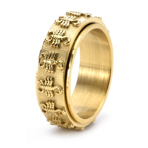Anillo de Escorpión Vintage de Acero Inoxidable Plateado y Dorado, Estilo Hip Hop Punk, Joyería Natural, Regalo para Bodas, Ayuda a Aliviar la Ansiedad - Product Image 6