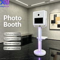 Photo Booth Selfie 15,6 inci untuk Pesta, Kompatibel dengan Kamera, iPad & Smartphone dengan Kamera dan Printer
