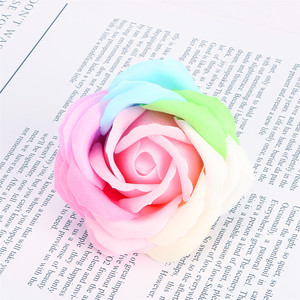 Venta al por Mayor de Cabezales de Rosas Artificiales Perfumadas Hechas a Mano para Regalos de Boda, Pétalos de Jabón de 8 cm, Flores de Jabón, Rosas <span class=keywords><strong>2022</strong></span> - Product Image 2