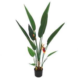 <span class=keywords><strong>Plante</strong></span> <span class=keywords><strong>artificielle</strong></span> Faux Oiseau de paradis 120 cm de haut, Arbre <span class=keywords><strong>Strelitzia</strong></span> artificiel avec pot pour la décoration de la maison et du bureau - Product Image 3