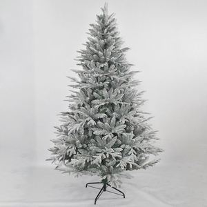 Árbol de Navidad Artificial Blanco de Alta Gama con Nieve Simulada y Decoración Automática - Product Image 1