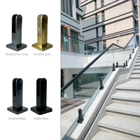 Colliers de fixation en verre aluminium-magnésium, étanches et antirouille, adaptés aux rampes et garde-corps d'escalier