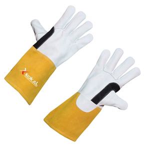 Guantes de Soldadura TIG de Piel de Cabra con Puño de Piel de Vacuno, Protección de Manos para Trabajo con Argón - Product Image 3