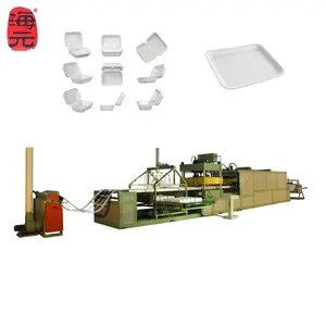 disposable Auto ps foam food package container production line EPS foaming plate clamshell take away box thermoforming machine