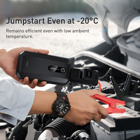 Démarreur de secours portable pour voiture, camion et moto, 10000mAh 4000A, charge rapide, batterie externe d'urgence, lumière LED, écran numérique