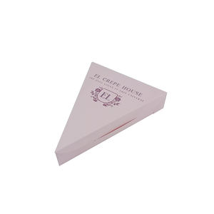 Fabbrica Oem Custom Crepes Packaging triangolo Pizza bianca singola fetta scatole per Pizza <span class=keywords><strong>30x30</strong></span> - Product Image 2