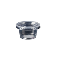Boîte de trempage de plat d'accompagnement en plastique épaissi jetable idéal pour une utilisation à emporter Boîte de sauce à trempage jetable durable