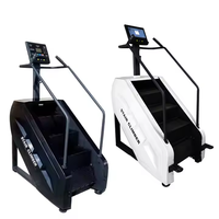 Escalade professionnelle Stepper Fitness Escalier avec programmes d'entraînement/LED/moniteur de fréquence cardiaque Escalier Master