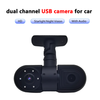 Caméra embarquée Firecore HX-6802 DMS 5MP WDR à double objectif sans distorsion avec module USB et garantie de 3 ans