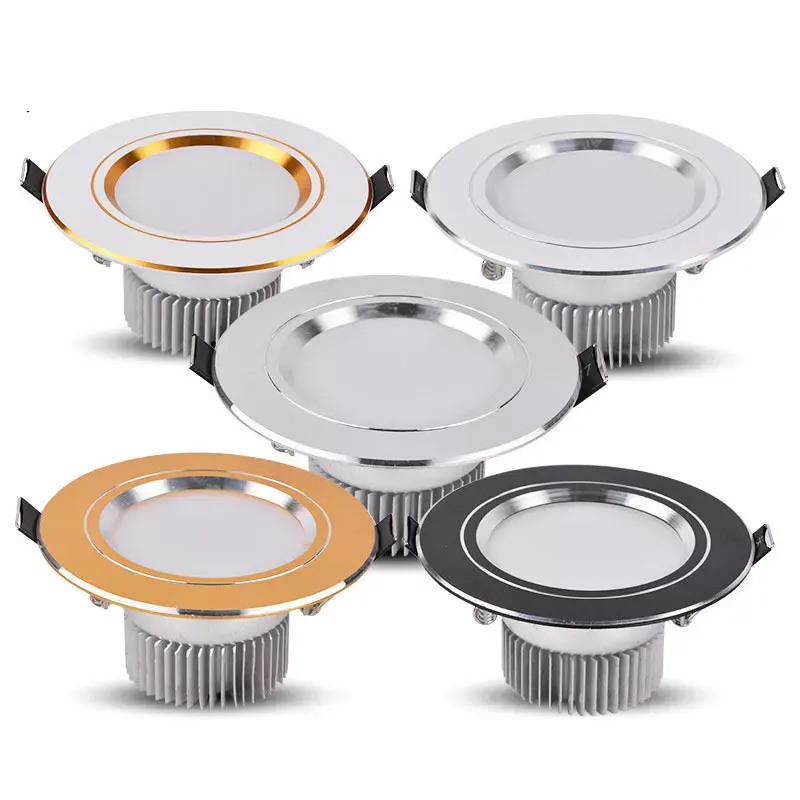 China regulável novo preço 95mm cortado 85mm ouvido 5w 7w luminária embutida downlight