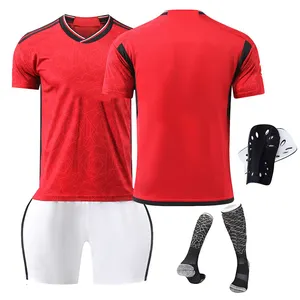 Maillot de football respirant à manches courtes pour hommes de club de football de haute qualité, vêtements de sport