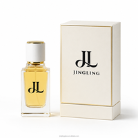 Flacon en verre carré de luxe transparent personnalisé exclusif de 30 ml, 50 ml, 100 ml avec couvercle et emballage de boîte haut de gamme pour flacon de parfum