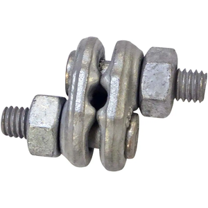 Maxplus 5/16" Abrazaderas de Cable de Acero Galvanizado Plateado DIN1142 de Alta Resistencia con Agarre de Puño y Pernos, Abrazaderas Fijas Galvanizadas - Product Image 3