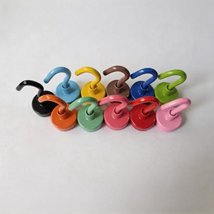 Imán de Neodimio NdFeB, Gancho Magnético Resistente y Colorido D20, Ganchos Magnéticos Fuertes <span class=keywords><strong>para</strong></span> Colgar - Product Image 1