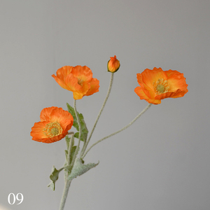 Nhân Tạo <span class=keywords><strong>Papaver</strong></span> Rhoeas Poppy Hoa Cao Mềm Bất Động Cảm Ứng Nhà Máy Bán Hàng Trực Tiếp Lý Tưởng Cho Đám Cưới Trang Trí Nội Thất - Product Image 5