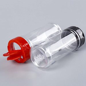 Top bán nhựa PET gia vị Shaker <span class=keywords><strong>Jar</strong></span> kép lật đầu nắp 180ml 200ml 270ml 300ml <span class=keywords><strong>340ml</strong></span> 500ml muối hạt tiêu bột gia vị <span class=keywords><strong>Jar</strong></span> - Product Image 3