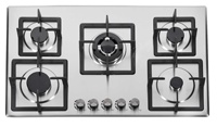 Cuisinière à gaz encastrable 5 feux en acier inoxydable 90 cm, fabrication OEM/ODM, équipement de cuisine de haute qualité