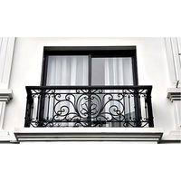 Luxuriöses Hochwertiges Modernes Villa-Außenbereichsgeländer aus Schmiedeeisen & Edelstahl für Treppen & Balkone mit Individuellen Mustern zur Aufwertung Ihres Zuhauses