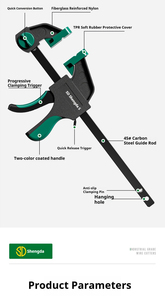 Industrial Grade 90kg Durable <strong>Quick</strong> <strong>Clamp</strong> Bar <strong>Clamps</strong> for DIY Assembly Laboratory Woodworking Tool - Product Image 2
