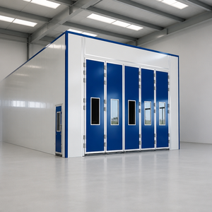 Cabina <span class=keywords><strong>de</strong></span> <span class=keywords><strong>Pintura</strong></span> para Camiones Grandes con Calefacción por Quemador Diésel, Certificación CE, Dimensiones Personalizables para <span class=keywords><strong>Taller</strong></span> <span class=keywords><strong>de</strong></span> Carrocería - Product Image 3