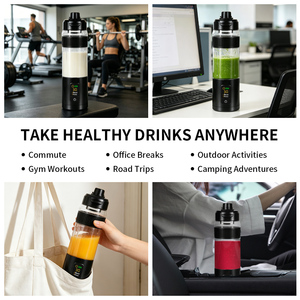 Licuadora Ultraportátil para Jugos y Smoothies, para Cancha de Tenis, Licuadora Personal Eléctrica de Alta Velocidad, Vaso Mezclador Multifunción para Frutas - Product Image 4