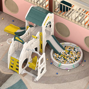Aire de jeux intérieure pour enfants, <span class=keywords><strong>toboggan</strong></span> en plastique multifonctionnel pour jouer à la maison, avec <span class=keywords><strong>piscine</strong></span> à balles, parc d'attractions, offre spéciale - Product Image 5