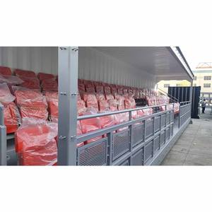 40HC 모바일 트리뷴 좌석 40ft 축구 스포츠 센터 관중 스탠드 학교 공원 조립식 컨테이너 경기장 그랜드 스탠드 표백제 - Product Image 3