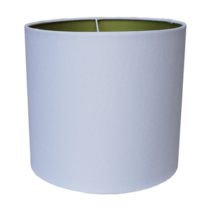 Düz beyaz görüntüde düğün el yapımı kapalı tasarım için Modern keten yuvarlak lamba gölge - Product Image 2