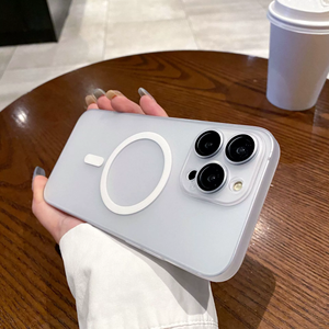 Ánh Sáng Mỏng Cho <span class=keywords><strong>Iphone</strong></span> 17 15 Promax Matte Từ Trường Hợp Điện Thoại Ice Sương Mù Da Cảm Thấy Chống-Thả Vỏ Bảo Vệ - Product Image 6