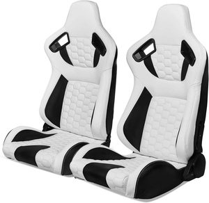 <span class=keywords><strong>Sedili</strong></span> <span class=keywords><strong>Sportivi</strong></span> Reclinabili in Pelle PU <span class=keywords><strong>Beige</strong></span> Stile Racing con Doppio Scorrimento per Auto Modificate - Vendita Calda su Amazon - Product Image 5