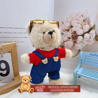 Teddy ISLAND Otorisasi Global Grosir Boneka Beruang Teddy Bahan Kain Polyester Katun 14-17cm Boneka Berpakaian