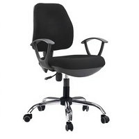 Chaise de bureau ergonomique moderne pivotante, chaise de travail pour ordinateur, hauteur réglable, soutien lombaire pour le bureau à domicile
