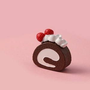 Cake Roll Simulation Food Miniature, 3D Refrigerator Magnet, Creative Decorative Fridge <b>Sticker</b> - Product Image 5