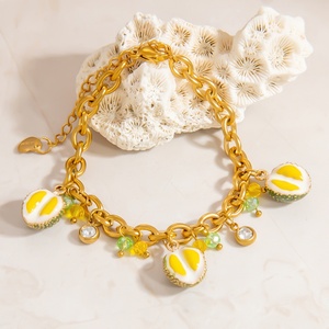 Handmade Stainless Steel Bracelet for Women Trendy DIY Electroplated 18K Gold Jewelry <b>Charm</b> Bracelets for Anniversaries - Product Image 2