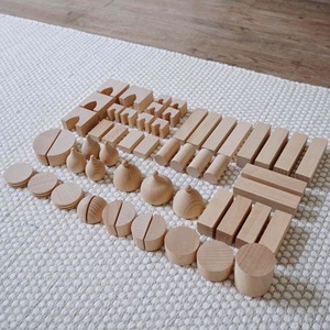 Montessori Wooden Russian Style Castle Building Block Sets Educational Learning Toys for Kids Customizable Stacking Tower for - Product Image 4