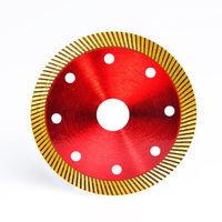 Lame de scie diamantée SUMO Premium 4 pouces (105 mm) à bord turbo pour la coupe de carreaux de porcelaine, de céramique, de granit et de pierre, lame sèche ou humide