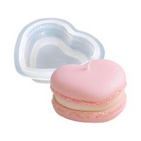 Moule à macarons rond super mignon en forme de cœur, moule en silicone pour biscuits et gâteaux de forme irrégulière, moule à sandwich chinois pour la décoration de la maison