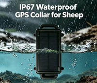 Kerah GPS Virtual Fence Lorawan Baru untuk Ternak, Kerah Kejut Listrik Khusus untuk Domba, Pagar Elektronik Pelacak