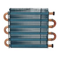 Radiateur à condensation miniature DR, tube en cuivre, ailettes en aluminium, échangeur de chaleur, évaporateur refroidi par air, condenseur, pièces de réfrigération 5