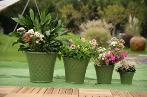 Pot en céramique élégant et luxueux, écologique, avec trou de drainage, respirant, anti-moisissure, pour un design moderne, maison haut de gamme - Product Image 6