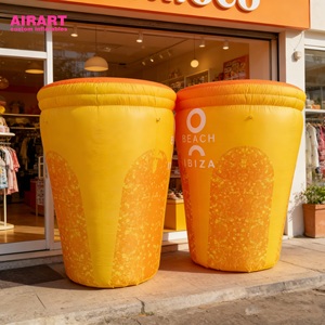 Accattivante Oggetto Decorativo Gonfiabile a Forma di Tazza di Caffè per Pubblicità Esterna di Negozi - Product Image 3