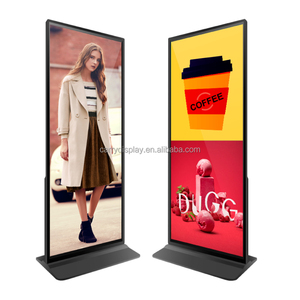 Giá Đỡ Sàn 70 75 Inch Màn Hình <span class=keywords><strong>Lcd</strong></span> Quảng Cáo Lớn Phần Mềm Phát Video Vidmate Kiosk Màn Hình Cảm Ứng Biển Kỹ Thuật Số - Product Image 2