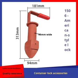 Bloccaggio a torsione semi-automatico in acciaio fuso per container con compatibilità THT/CIMC per il fissaggio di rimorchi auto e telai container - Product Image 5