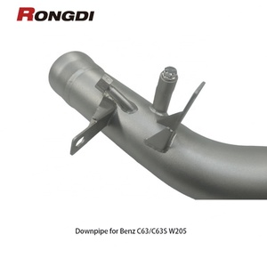 ท่อดาวน์ไปป์แบบมีแคทสำหรับรถ Mercedes-Benz C63 C63s W205 AMG M177 4.0T พร้อมแผ่นกันความร้อน - Product Image 6