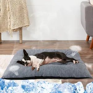 cooling feel dog pad comfortable dog crate mat indoor cooling pet cushion