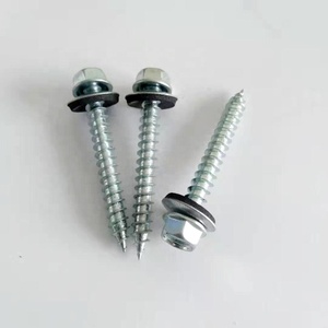 <span class=keywords><strong>Vis</strong></span> de toiture à tête hexagonale pointe pointue avec rondelle collée - Product Image 4