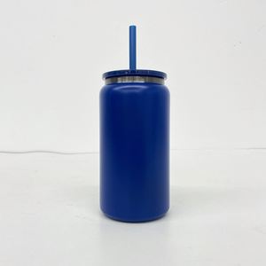 Vaso Térmico de Doble Pared, Mantiene Bebidas Frías y Calientes, 16 oz, Acero Inoxidable, Recubrimiento Negro, con Pajitas de Plástico Transparente - Product Image 3