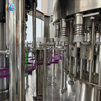 Machine de remplissage d'eau potable de précision, unité d'emballage servo-électrique pour produits liquides en bouteille plastique